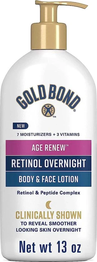 Gold Bond 368g Age Renew Retinol Overnight Body and Face Lotion