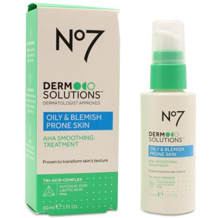 Boots No 7 30mL Derm Solutions AHA Smoothing Treatment