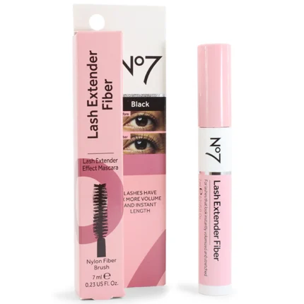 Boots No. 7 7mL Lash Extender Fibre Extender Effect Mascara (Black)