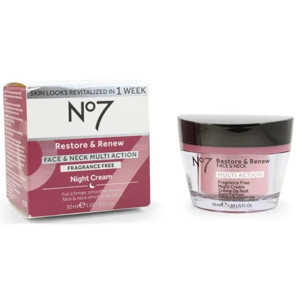 Boots No. 7 50mL Restore & Renew Multi Action Night Cream Fragrance Free