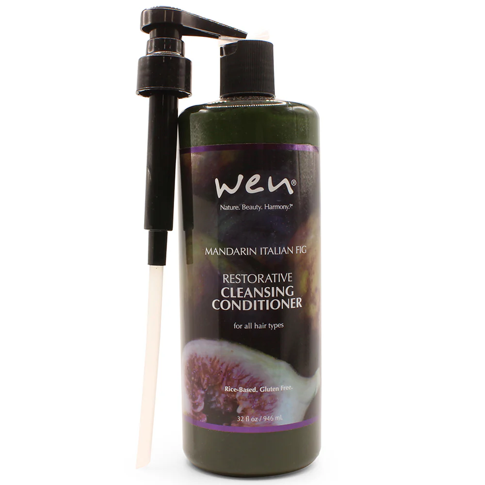 WEN_CCMIF32_1_1024x1024 WEN® Mandarin Italian Fig Cleansing Conditioner is a nutrient-rich formula designed to bring out the best in your hair. The addition of four-tea, amino and bamboo water complexes repair and strengthen hair. Regular use helps improve elasticity and shine in all hair types and textures. Pump included Suitable for all hair types